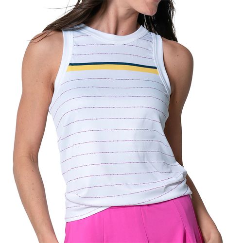 Lucky in Love PS I Love You Tie Back Tank Top Womens White CX128 67D110
image