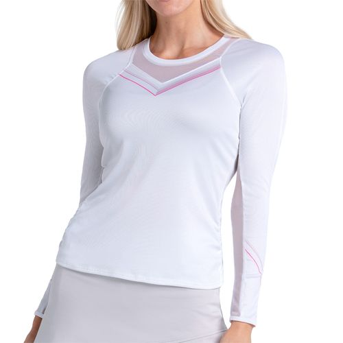 Lucky in Love Weave It To Me Long Sleeve Top Womens White CX145 45F110image