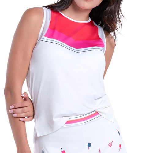 Lucky in Love Glow Set Tank Top Womens White CX162 51F110image