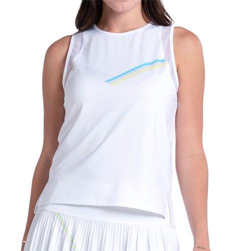Lucky in Love Lavish Lane Victory Tank Top Womens White CX162 91F106image