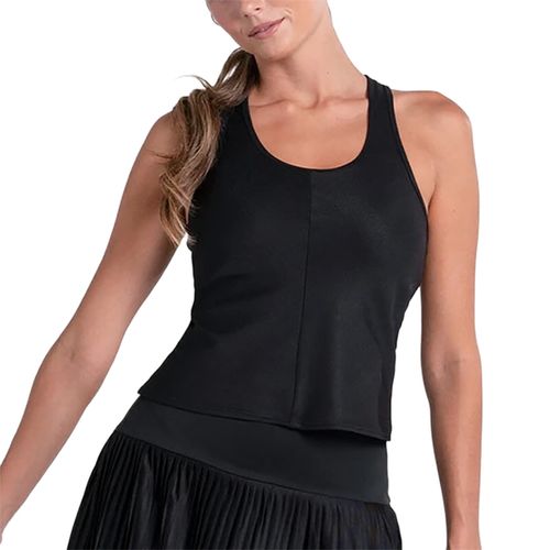 Lucky in Love Core Scoop Rib Neck Tank Womens Black CX176 001image