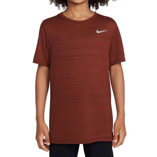 Nike Boys Short Sleeve Miler Crew Team Red DD3055 677
image