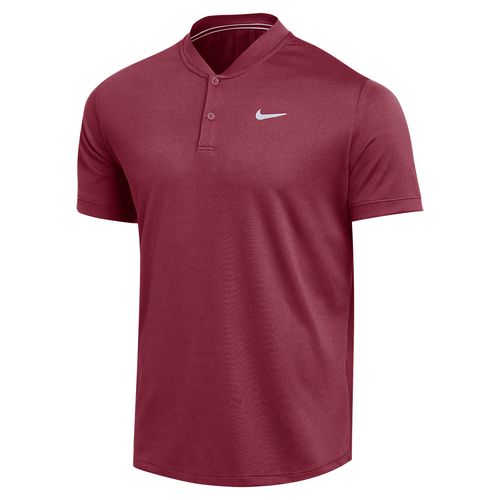 Nike Court Dri FIT Blade Solid Polo Shirt Mens Cardinal/White DH4933 612image