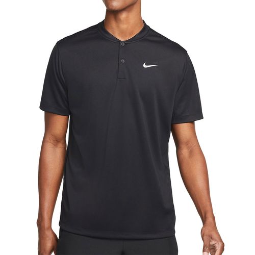 Nike Court Dri FIT Blade Solid Polo Shirt Mens Black/White DJ4167 010
image