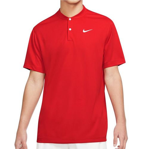 Nike Court Dri FIT Blade Solid Polo Shirt Mens University Red/White DJ4167 657
image