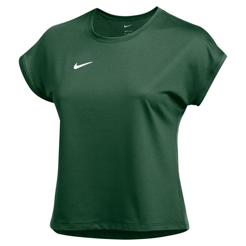 Nike Dri FIT Short Sleeve Top Womens Dark Green/White DV3495 341image