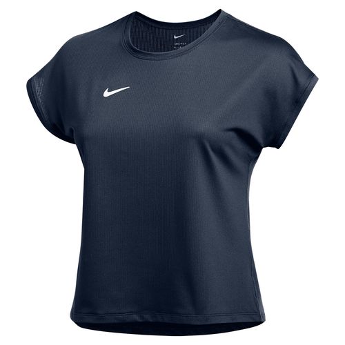 Nike Dri FIT Short Sleeve Top Womens Navy/White DV3495 419image