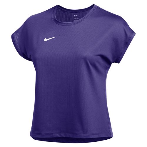 Nike Dri FIT Short Sleeve Top Womens Purple/White DV3495 545image