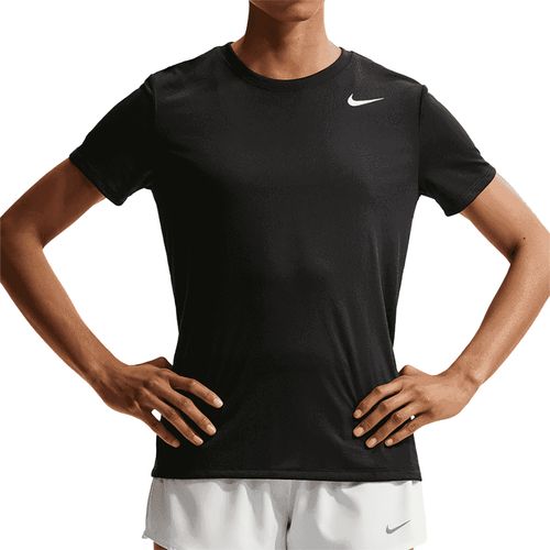 Nike Dri FIT Short Sleeve Tee Womens Black/White DX0687 010image