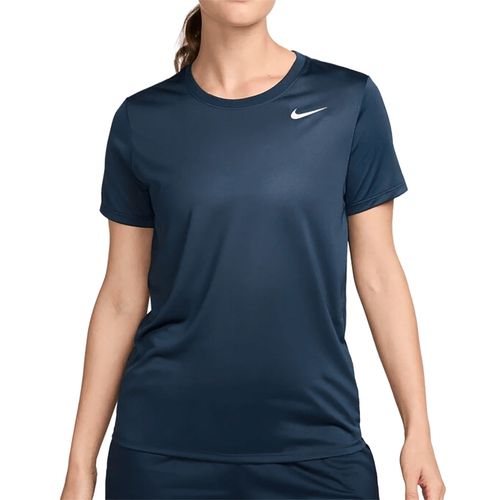 Nike Dri FIT Short Sleeve Tee Womens Armory Navy/White DX0687 479image