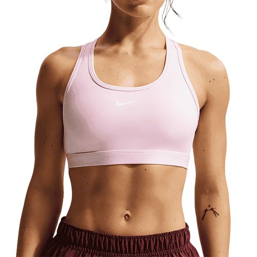 Nike Swoosh Medium Support Bra Womens Pink Foam/Stone Mauve/White DX6821 663image