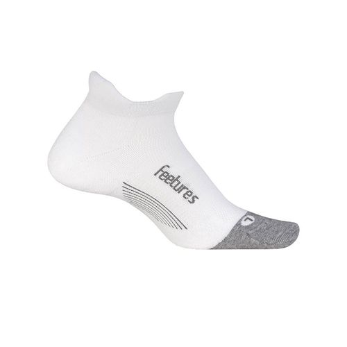 Feetures Elite Max Cushion No Show Tab Sock - White/Grey
image