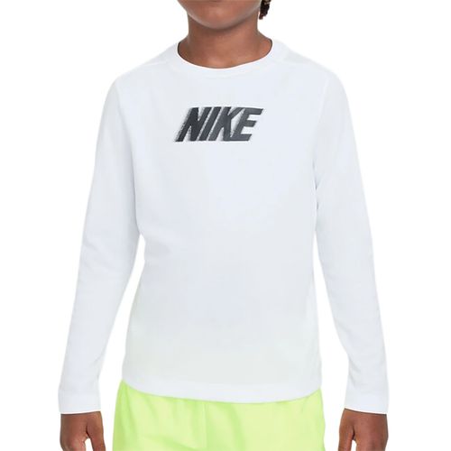 Nike Dri-Fit Multi+ Boys Long Sleeve Boys Top White FD3925 100image