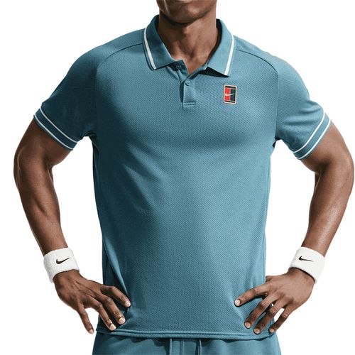 Nike Court Heritage Polo Mens Smokey Blue FQ2101 008image