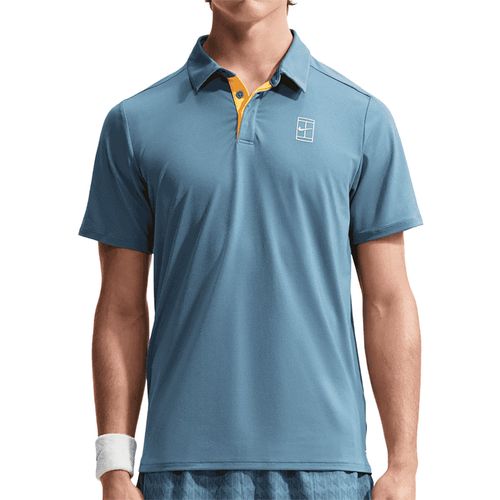 Nike Court Advantage Polo Mens Smokey Blue/White FZ6907 006image