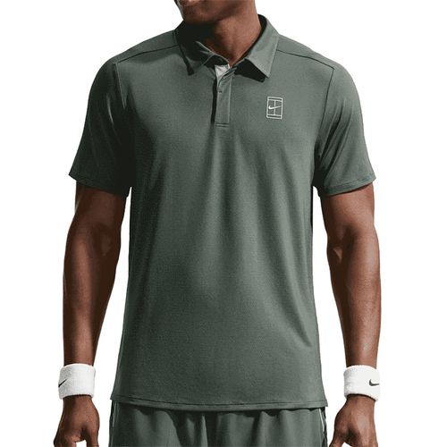Nike Court Advantage Polo Mens Camo Green/Cucumber Calm FZ6907 303image