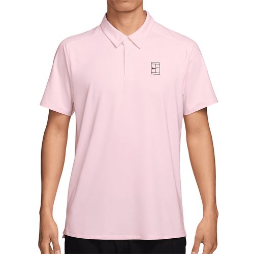 Nike Court Advantage Polo Mens Pink Foam/Black FZ6907 663image