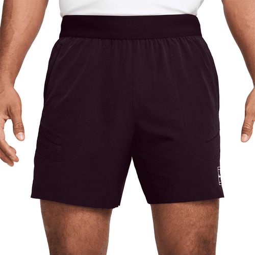Nike Court 6 inch Advantage Short Mens Burgundy Ash/White FZ6913 647image