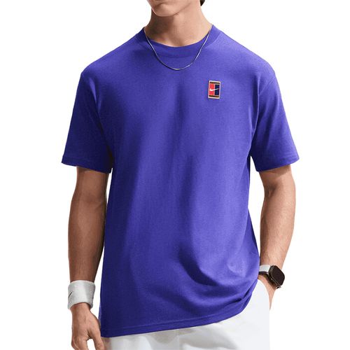 Nike Court Heritage Tee Shirt Mens Dark Concord HJ3362 514image