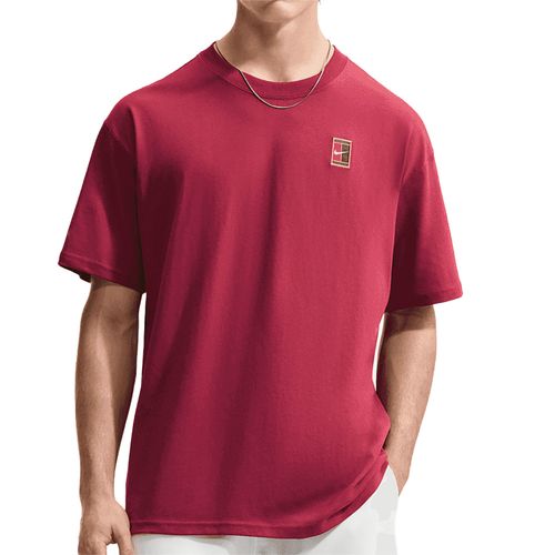 Nike Court Heritage Tee Shirt Mens Team Red HJ3362 677image