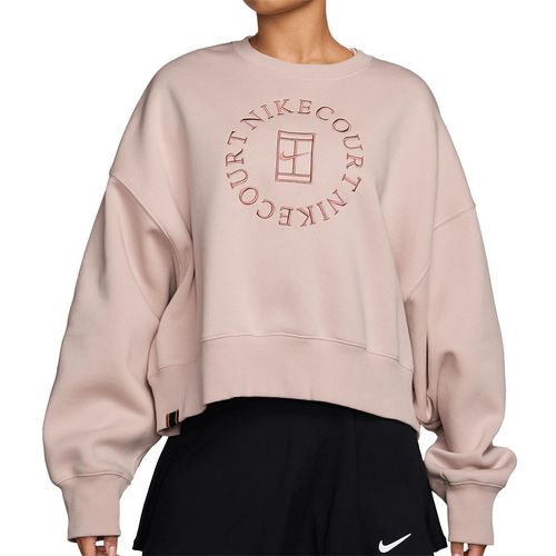 Nike Court Heritage Crew Womens Silt Red/Red Stardust HJ8988 667image