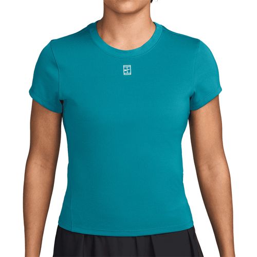 Nike Court Advantage Short Sleeve Top Womens Bright Spruce/White HQ2994 372image