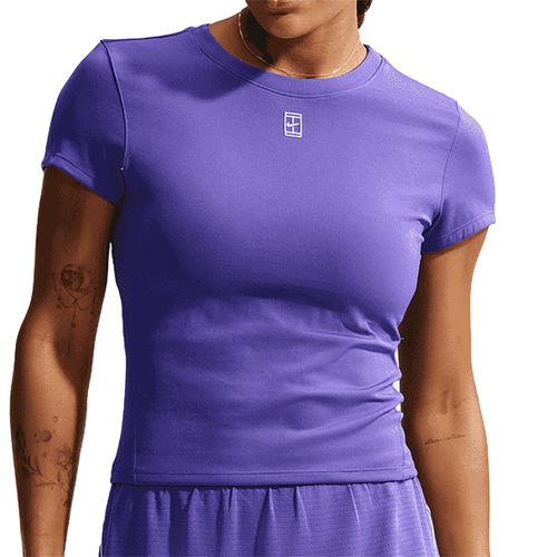 Nike Court Advantage Short Sleeve Top Womens Dark Iris/White HQ2994 579image
