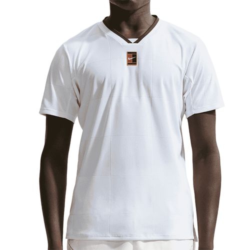Nike Court Dri Fit Slam Crew Mens White/Gorge Green IB1012 100image