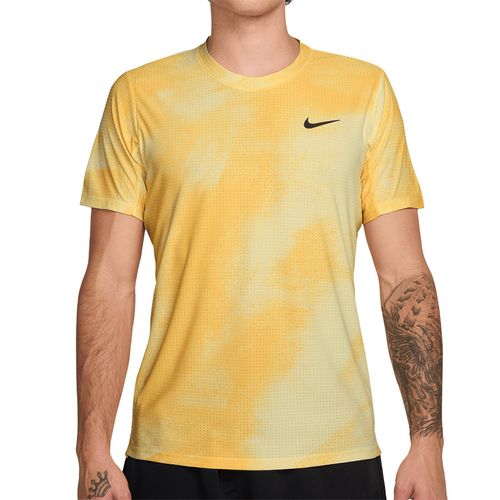 Nike Court Dri Fit Advantage Slam Crew Mens Alabaster/Topaz Gold/Black IB1016 744image