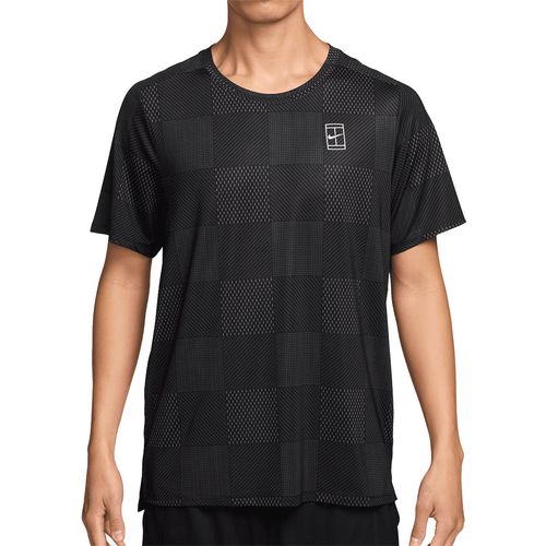 Nike Court Printed Advantage Crew Mens Black/White IB1064 010image