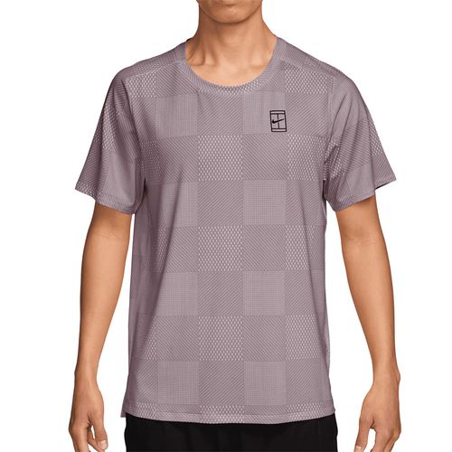 Nike Court Printed Advantage Crew Mens Light Violet Ore/Black IB1064 226image