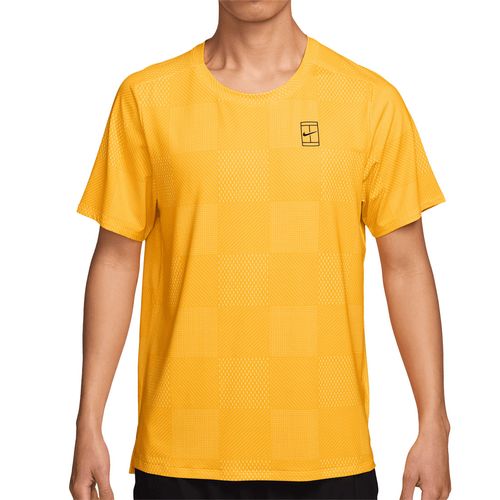 Nike Court Printed Advantage Crew Mens Laser Orange/Black IB1064 845image