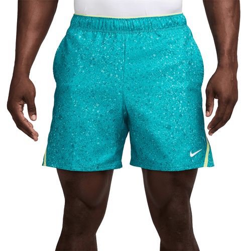 Nike Court Printed 7 inch Victory Short Mens Bright Spruce/Light Lemon Twist/White IB1080 372image