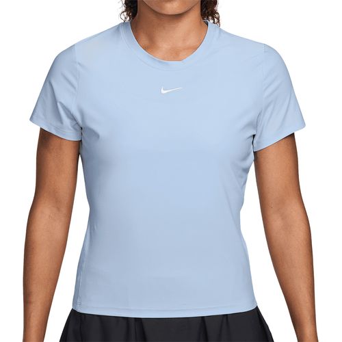 Nike Dri Fit Victory Short Sleeve Top Womens Hydrogen Blue/White IB3776 407image