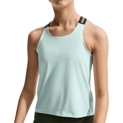 Nike Girls Pro Dri Fit Tank Top Barely Green/Black/White IF1747 394image