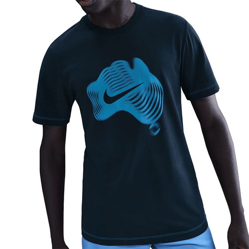 Nike Court Tee Shirt Mens Dark Obsidian/Photo Blue IH2087 475image