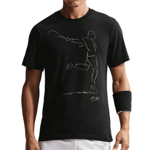 Nike Court Paris Tee Shirt Mens Black IH2104 010image