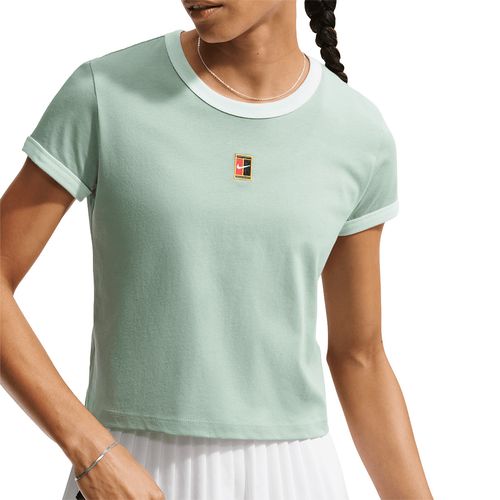 Nike Court Collection Tee Shirt Womens Steam Green/Barely Green IH5059 006image