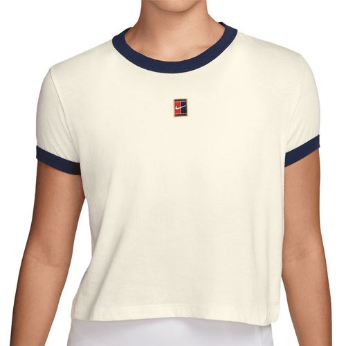 Nike Court Collection Tee Shirt Womens Sail/Midnight Navy IH5059 133image