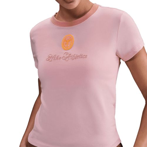 Nike Court Club Short Sleeve Crop Top Womens Pink Glaze/Red Stardust IH7802 607
image