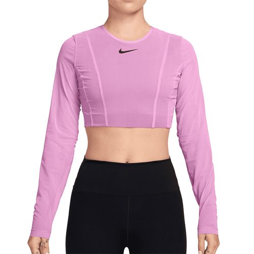 Nike Court Slam Long Sleeve Crop Top Womens Light Magenta/Black II3375 503image