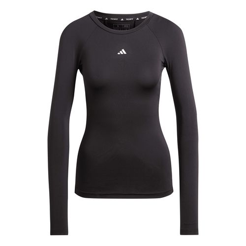 adidas TECHFIT Long Sleeve Training Top Womens Black IK7918image