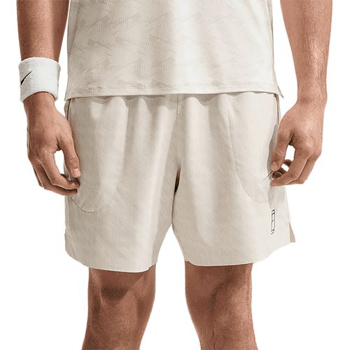 Nike Court 6 inch Advantage Printed Short Mens Light Bone/Tough Red/Black IM6082 072image