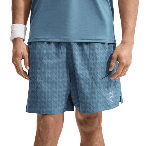 Nike Court 6 inch Advantage Printed Short Mens New Slate/Armory Navy/White IM6082 438image