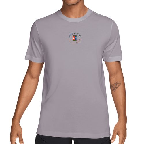 Nike Court Heritage Tee Mens Silver Lilac IM6128 022image