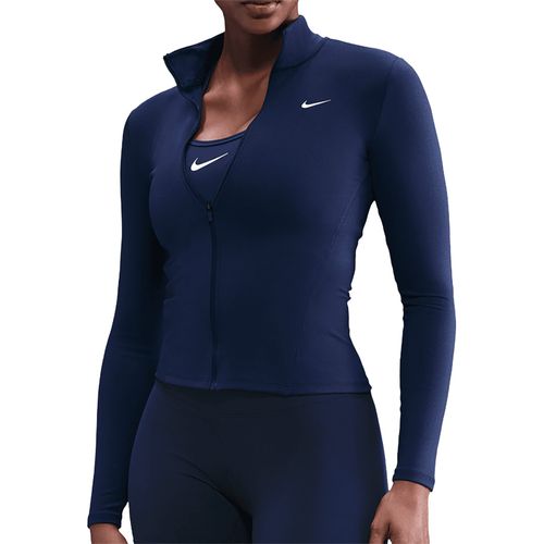 Nike One Full Zip Jacket Womens Midnight Navy/White IM7046 410image