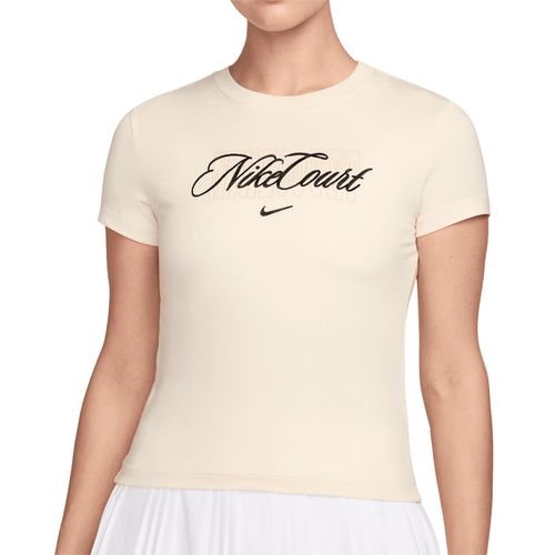 Nike Court Collection Heritage Tee Shirt Womens Chalk IO4245 102image