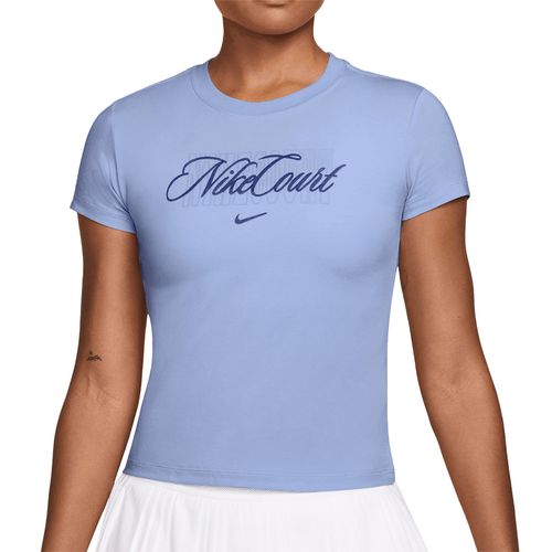 Nike Court Collection Heritage Tee Shirt Womens Aluminum IO4245 468image