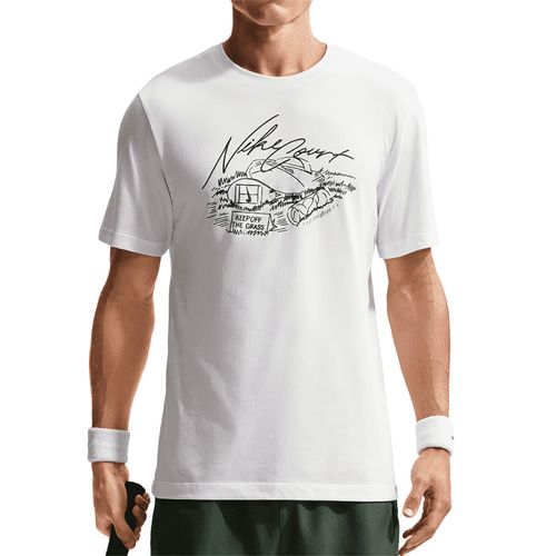 Nike Court Dri Fit London Tee Shirt Mens White IR4937 100image