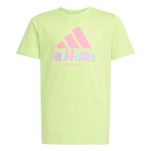 adidas Tennis Graphic Boys Tee Shirt Pulse Lime JM8968image